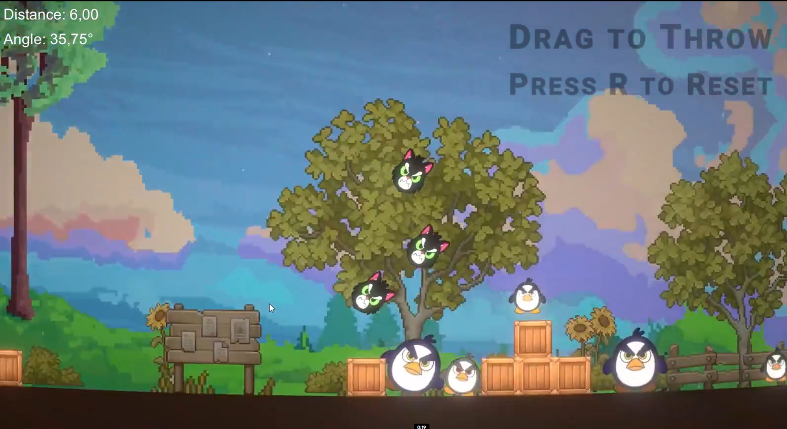 AngryCats - Physics - Destruction d'objets 2D