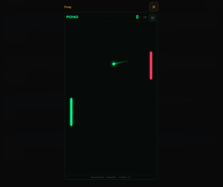 Onnen.Games - Pong - Solo HTML5 game vs AI